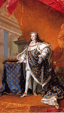 Portrait de Louis XV (vers 1728), château de Versailles.