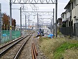 三河知立方面の地上接続部