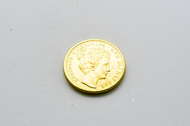 Koin emas Wilhelmina 10 Gulden 1898-1933