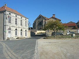 Town hall and church