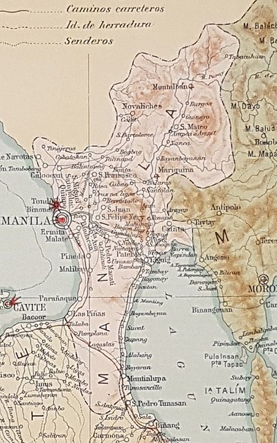 Map of Manila province