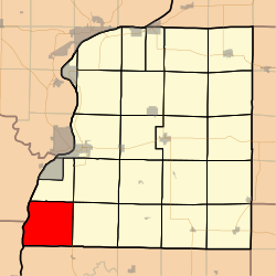 Location in Hancock County