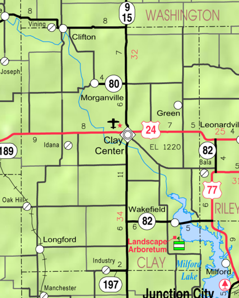 File:Map of Clay Co, Ks, USA.png