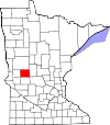 Map of Minnesota highlighting Douglas County.svg
