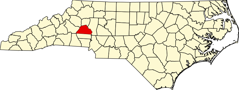 صورة:Map of North Carolina highlighting Catawba County.svg