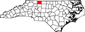 State map highlighting Stokes County