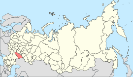 सारातोव ओब्लास्तचे रशिया देशाच्या नकाशातील स्थान