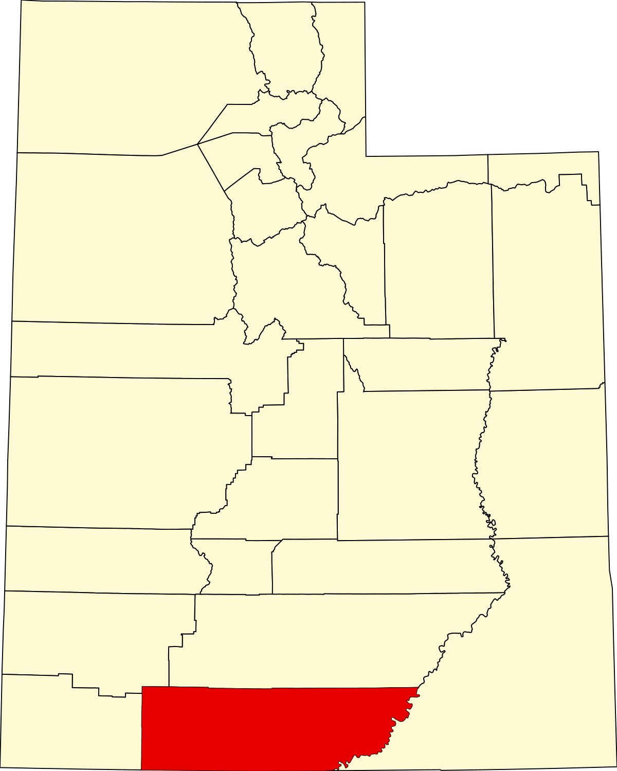 Kane County Utah Map 