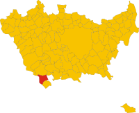 Locatie van Besate in Milaan (MI)