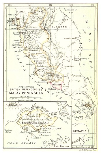 British dependencies in Malaya and Singapore, 1888