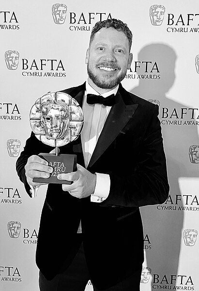 Image: Marco Kreuzpaintner at the Bafta Cymru Awards. "The Lazarus Project" winning "Best TV Drama"