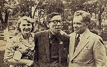 Mark Semenovich Donskoy, Kiyohiko Ushihara and Irina Borisovna Donskaya.jpg