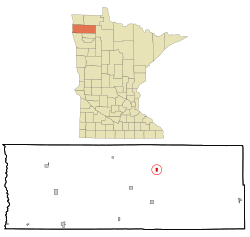 Marshall County Minnesota Incorporated and Unincorporated areas Middle River Highlighted.svg