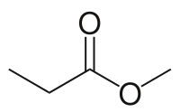 Propionate de méthyle.svg