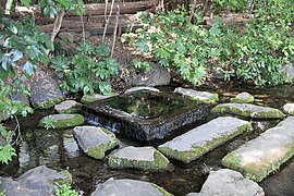 1、「御茶ノ水」と呼ばれる湧水口（井の頭恩賜公園）