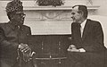 Mobutu Sese Seko i el president George H. W. Bush a Washington DC, el 1989.