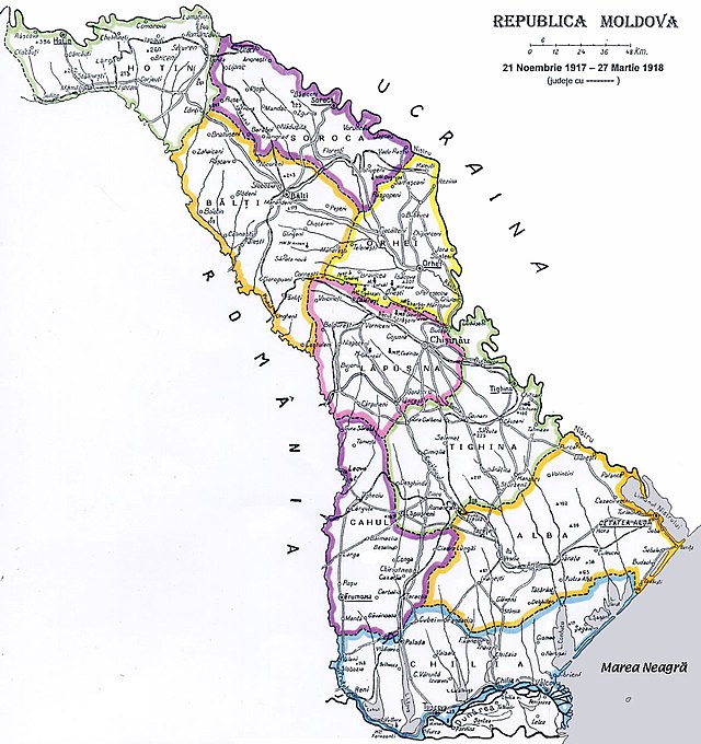 Localização de Moldávia