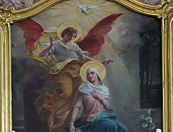 Tableau de l'autel de la Vierge "Annonciation" (M.Feuerstein, 1891)