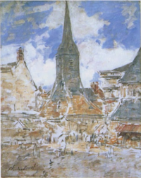 The Bell Tower of Saint Catherine at Honfleur Monet - Wildenstein 1996, 1847.png