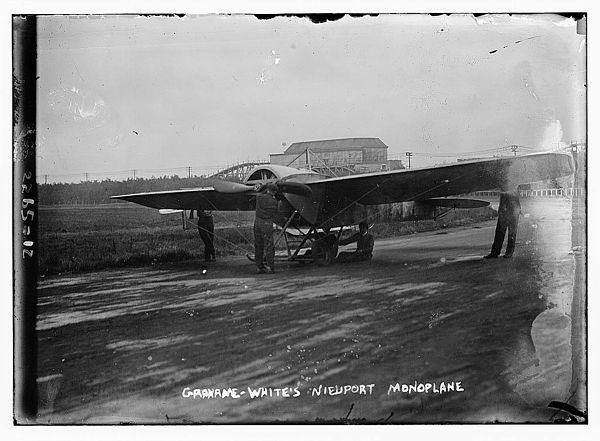 Claude Grahame-White's Nieuport IV circa 1912. This aircraft later served with the Royal Flying Corps.