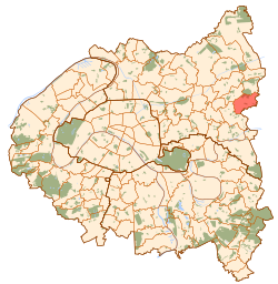 Kart over Montfermeil