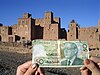 50-dirham banknote with the casbah of Amerhidil, near Skoura, in the background