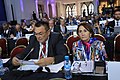 Mr. Victor Paul Dobre, Ms. Doina Silistru at OSCE PA Autumn Meeting, Marrakech, 5 Oct. 2019.jpg