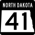 Značka North North Dakota Highway 41