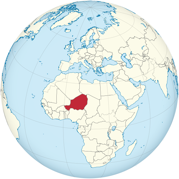 Niger on the globe (North Africa centered).svg