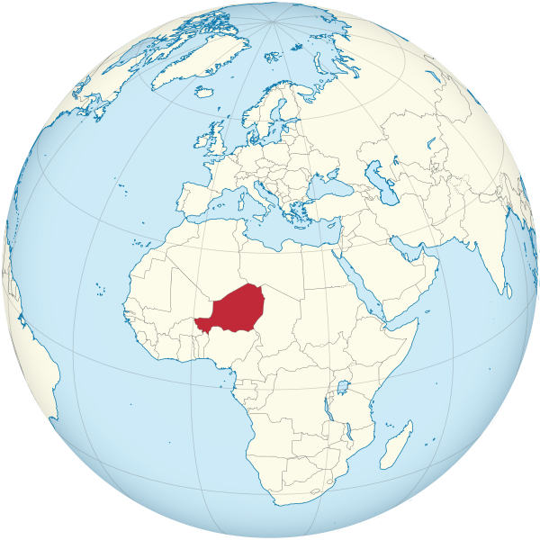 Niger on the globe (North Africa centered).svg
