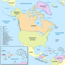 North America, administrative divisions - de - colored (+zoom).svg