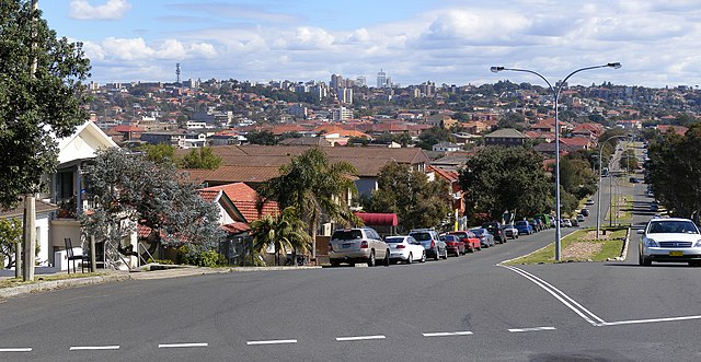 Residential area in North Bondi