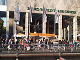 Occupy Rotterdam on October 22, 2011 in front of the Beurs-World Trade Center.
