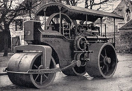 Road roller powered by a Dudbridge oil engine Oil engine road roller (Rankin Kennedy, Modern Engines, Vol III).jpg