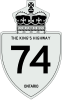 Autobahn 74 Schild