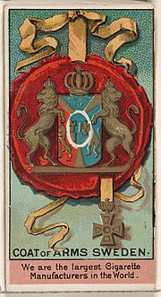 Thumbnail for File:Oscar II, King of Sweden and Norway, from the Rulers, Flags, and Coats of Arms series (N126-2) issued by W. Duke, Sons &amp; Co. MET DPB873853.jpg