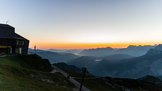 Sonnenaufgang mit Blick auf das Karwendel