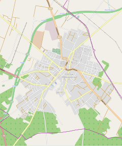 Localização de Ostrów Mazowiecka na Polónia