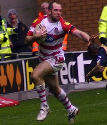 Richards playing for Wigan in 2008 Pat Richards.jpg