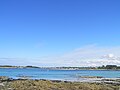 La rive droite de l'Aber Benoît (en Landéda) vue de Saint-Pabu.