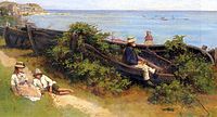 Percy Craft.  Odotan kalastusveneitä (1887)