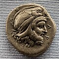 Persia - satrap Pharnabazos - 413-373 BC - silver tetradrachm - head of Pharnabazos - prow of ship - München SMS