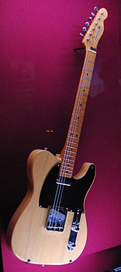 For 'Later...', Gilmour played the song on his 'Fender Telecaster 52V', a 1982 reissue of the 1952 original; seen here displayed at the Pink Floyd: Their Mortal Remains exhibition Pink Floyd Their Mortal Remains - 2017-10-13 - Andy Mabbett - 66.jpg