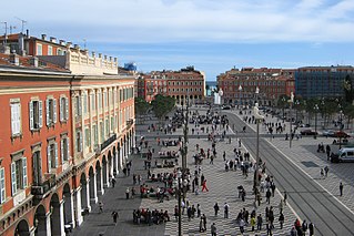 Place Masséna square in Nice, France