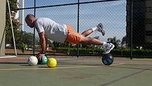 Balance Training Plank on a pair of medicine balls.jpg