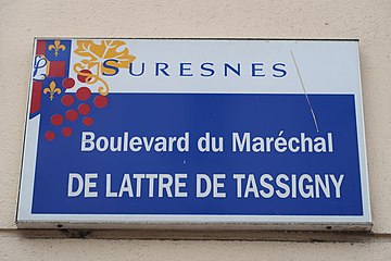Boulevard Maréchal de Lattre de Tassigny in Suresnes