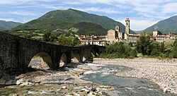 Bobbio v údolí řeky Trebbie