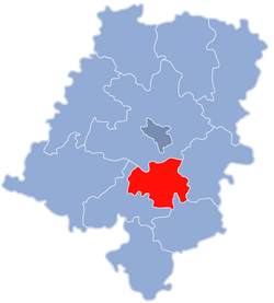 Location within the voivodeship