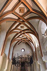 Late Gothic vaulting of Pinkas Synagogue, Prague (1535)