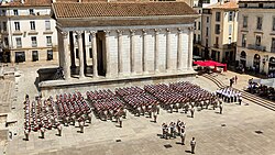 Prise d'armes pour les 40 ans de présence du régiment à Nîmes - Juin 2023